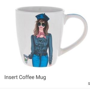 Insert Coffee To Begin Ceramic Mug